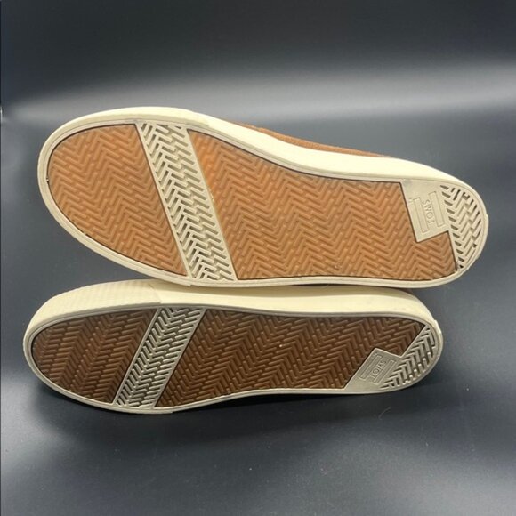 TOMS Alpine Floral Round Toe Winter Booties Womens Brown Casual Boots, 8.5 - Picture 6 of 6